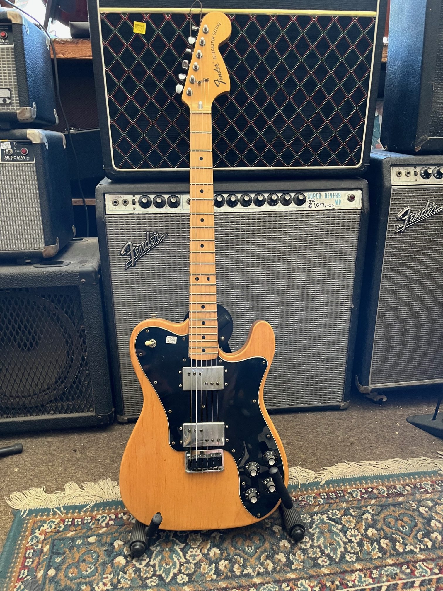 74′ TELECASTER DELUXE FACTORY FENDER HUMBUCKERS Was $3,200 W/ HSC NOW $2,550