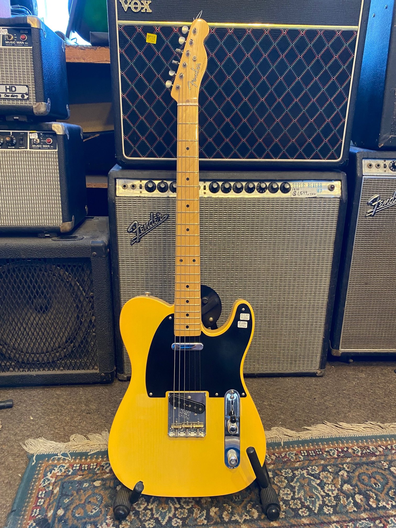 Fender 2018 52′ Reissue TELE Mint, Chubby Neck, Custom Tone Mod $1599